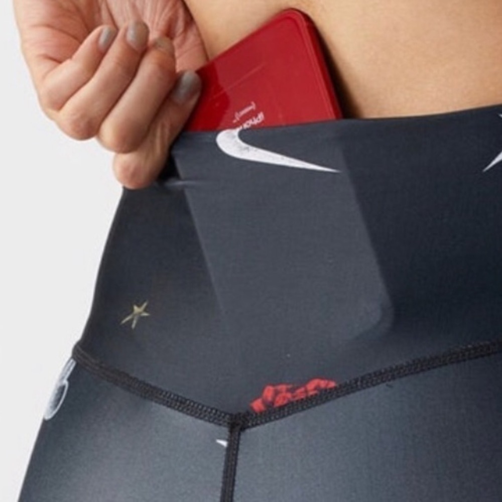 NIKE Power Pocket Lux Printed Tights Size Small - Picture 4 of 6